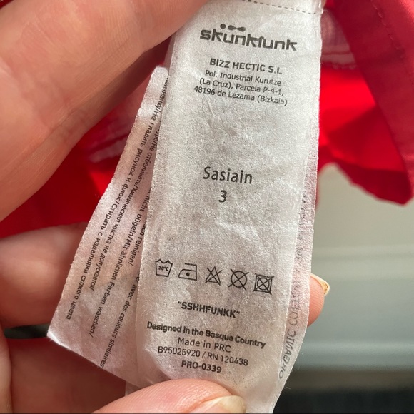 SKFK Skunkfunk ethical fair trade orange red dress - Picture 6 of 7